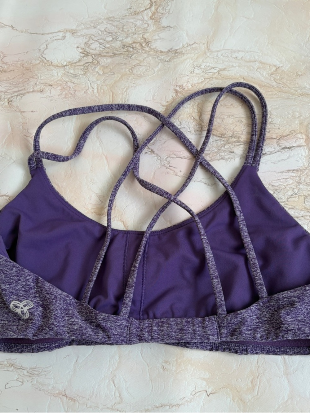TNA Purple Strappy Sports Bralette - Picture 3 of 4